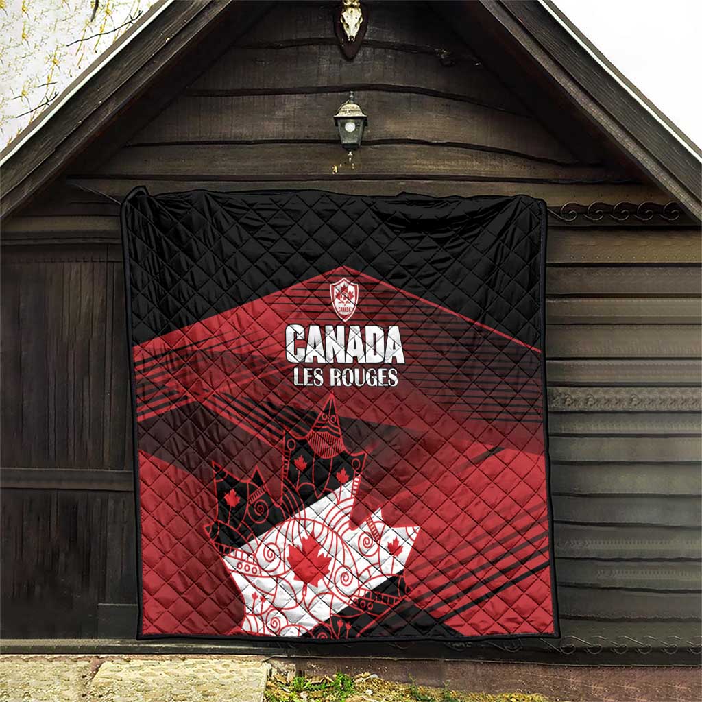 Canada Soccer Quilt Les Rouges Maple Leaf - Wonder Print Shop
