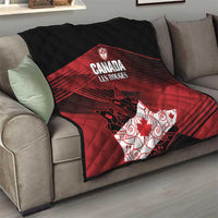 Canada Soccer Quilt Les Rouges Maple Leaf - Wonder Print Shop