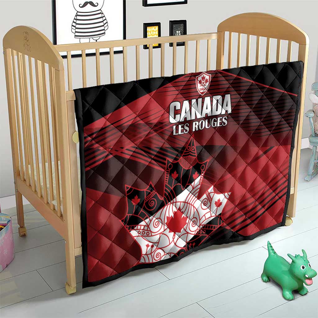 Canada Soccer Quilt Les Rouges Maple Leaf - Wonder Print Shop