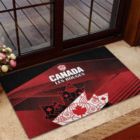 Canada Soccer Rubber Doormat Les Rouges Maple Leaf - Wonder Print Shop