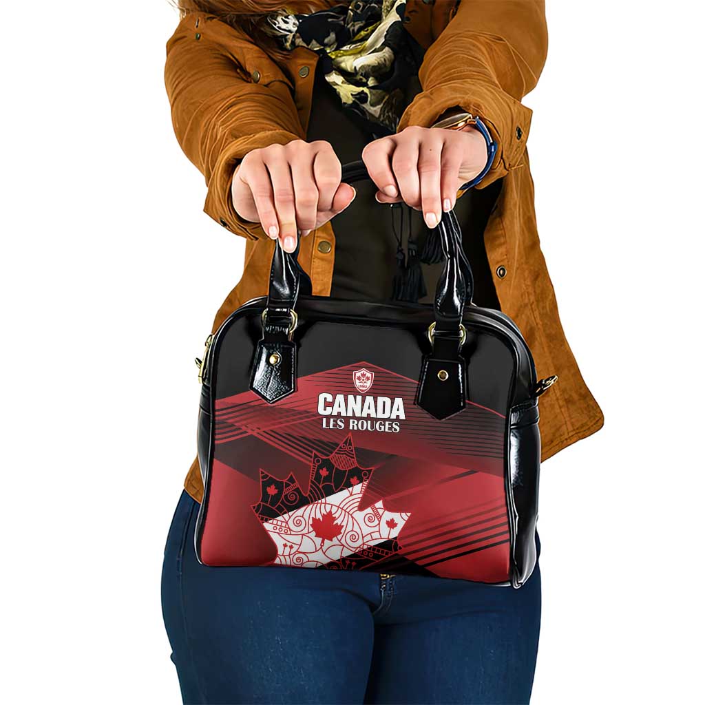 Canada Soccer Shoulder Handbag Les Rouges Maple Leaf - Wonder Print Shop