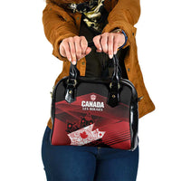 Canada Soccer Shoulder Handbag Les Rouges Maple Leaf - Wonder Print Shop