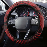 Canada Soccer Steering Wheel Cover Les Rouges Maple Leaf - Wonder Print Shop