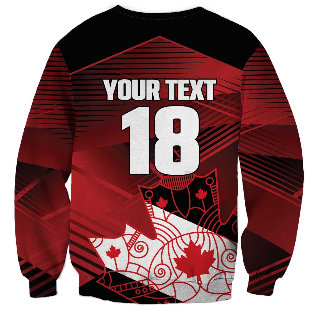 Custom Canada Soccer Sweatshirt Les Rouges Maple Leaf - Wonder Print Shop