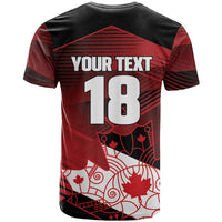 Custom Canada Soccer T Shirt Les Rouges Maple Leaf - Wonder Print Shop