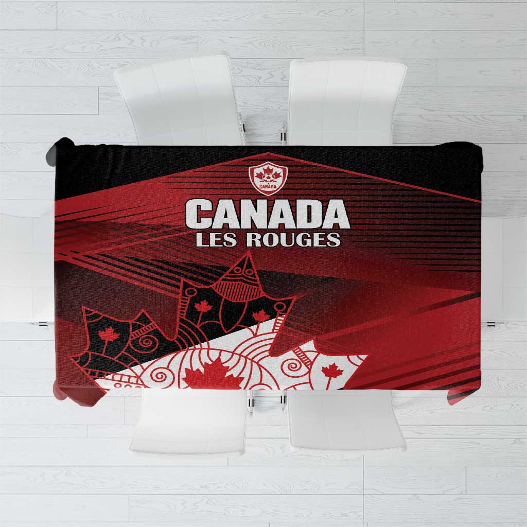 Canada Soccer Tablecloth Les Rouges Maple Leaf - Wonder Print Shop