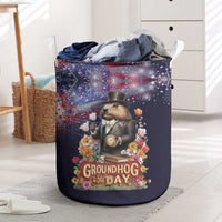Groundhog Day Gentleman Laundry Basket Same Day Again - Wonder Print Shop