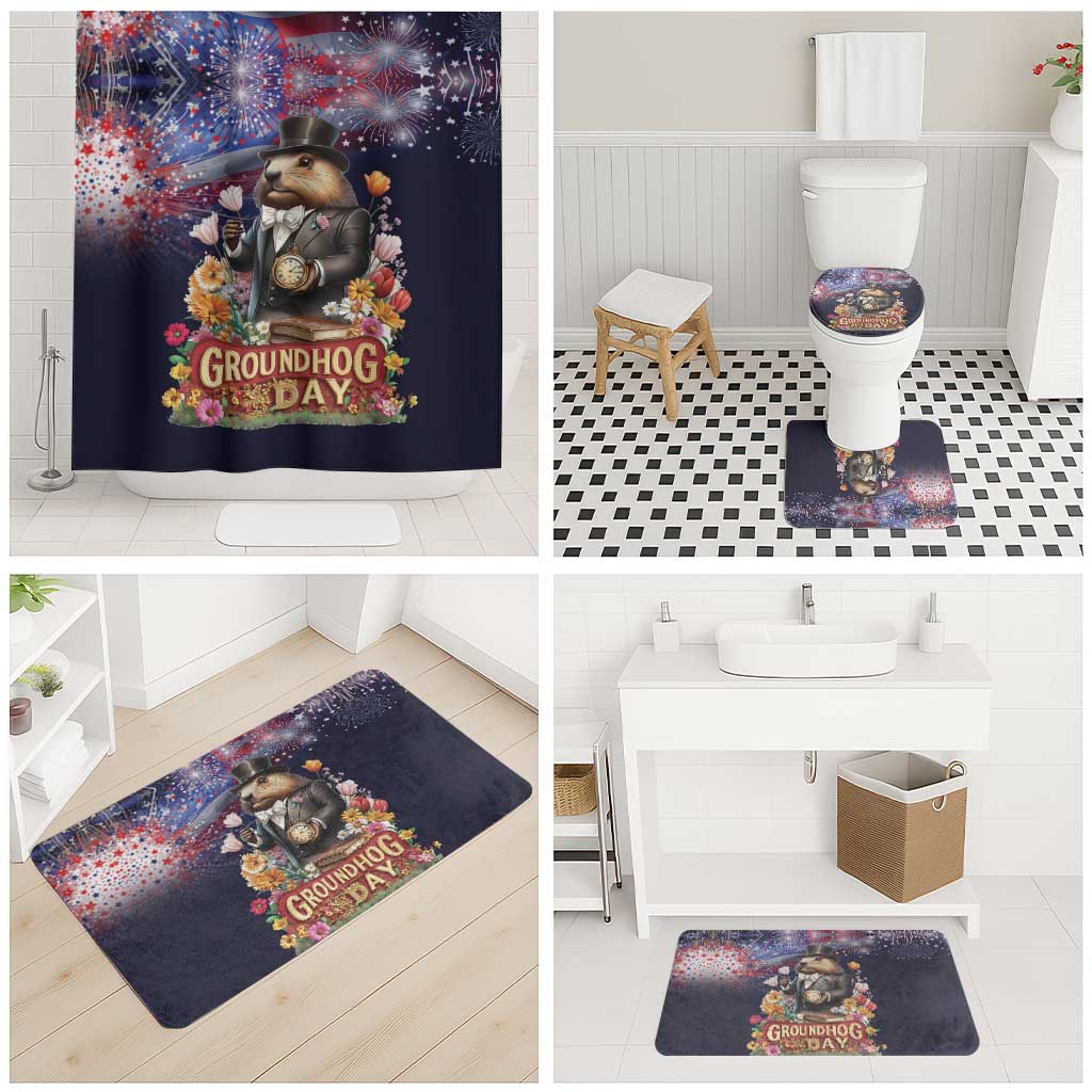 Groundhog Day Gentleman Bathroom Set Same Day Again - Wonder Print Shop