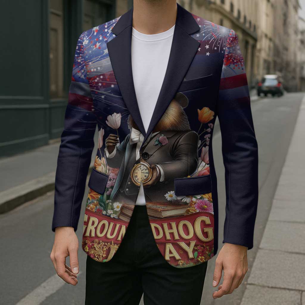 Groundhog Day Gentleman Blazer Same Day Again - Wonder Print Shop