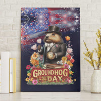 Groundhog Day Gentleman Canvas Wall Art Same Day Again - Wonder Print Shop