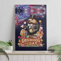 Groundhog Day Gentleman Canvas Wall Art Same Day Again - Wonder Print Shop