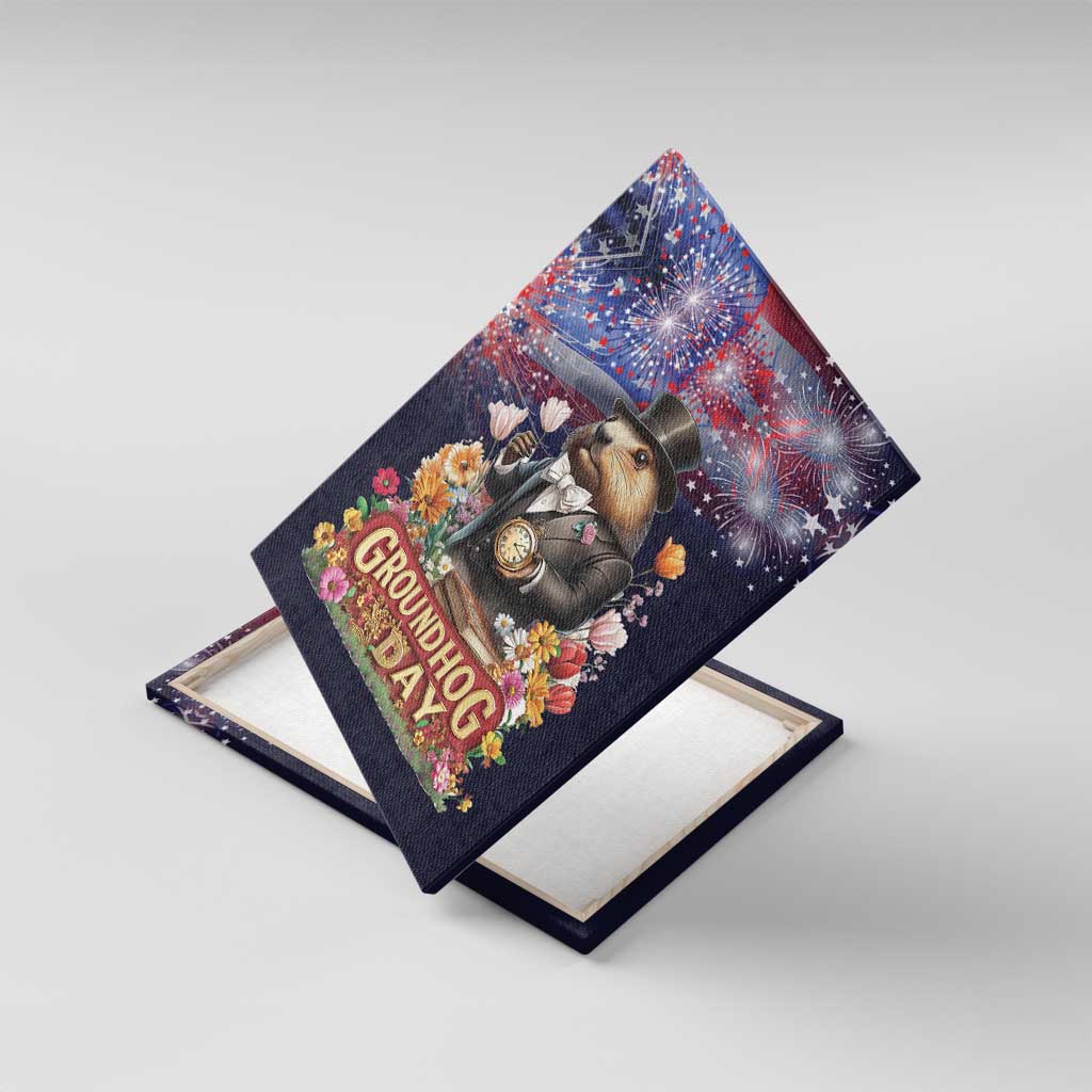 Groundhog Day Gentleman Canvas Wall Art Same Day Again - Wonder Print Shop