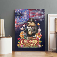 Groundhog Day Gentleman Canvas Wall Art Same Day Again - Wonder Print Shop