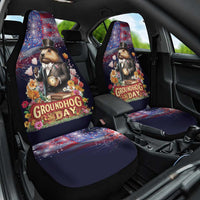 Groundhog Day Gentleman Car Seat Cover Same Day Again - Wonder Print Shop