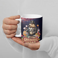 Groundhog Day Gentleman Ceramic Mug Same Day Again - Wonder Print Shop
