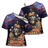 Groundhog Day Gentleman Cross Shoulder Shirt Same Day Again - Wonder Print Shop