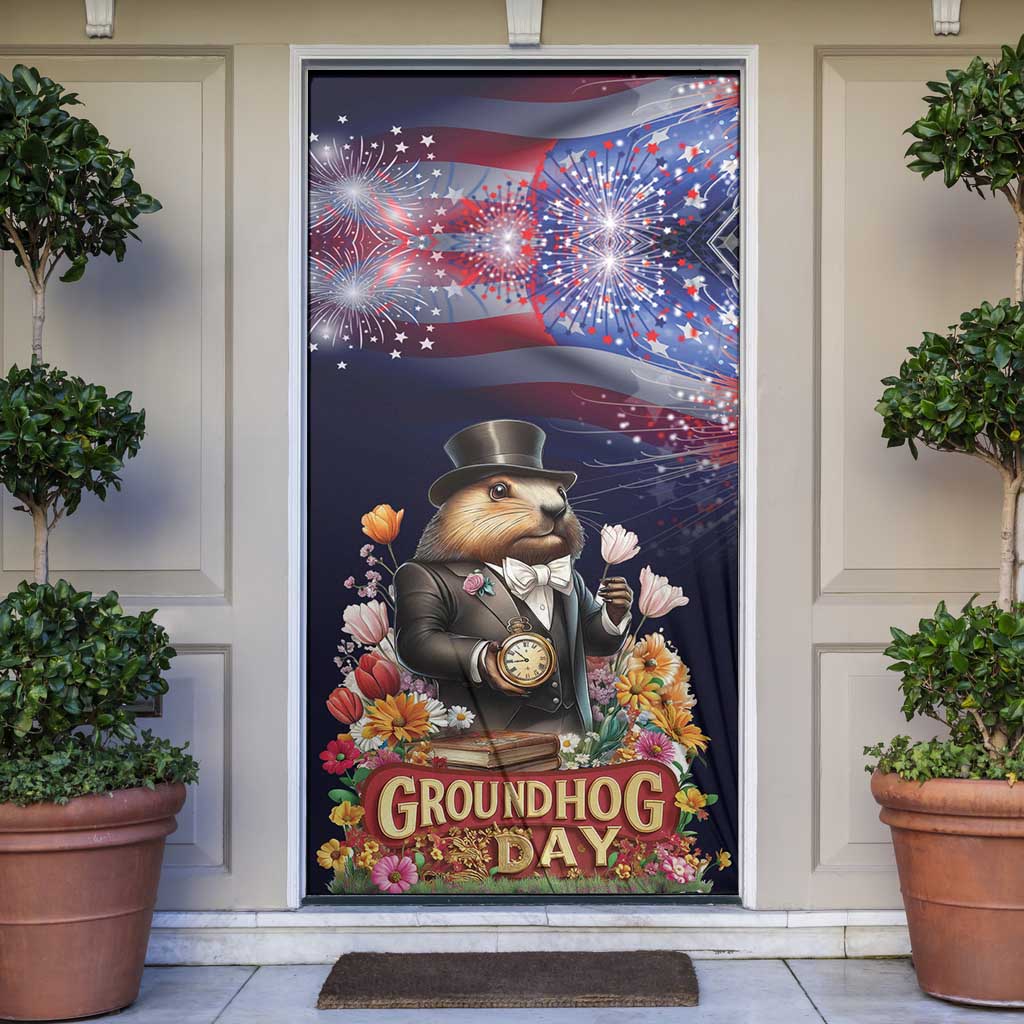 Groundhog Day Gentleman Door Cover Same Day Again - Wonder Print Shop