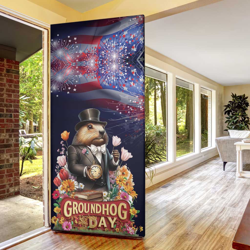 Groundhog Day Gentleman Door Cover Same Day Again - Wonder Print Shop
