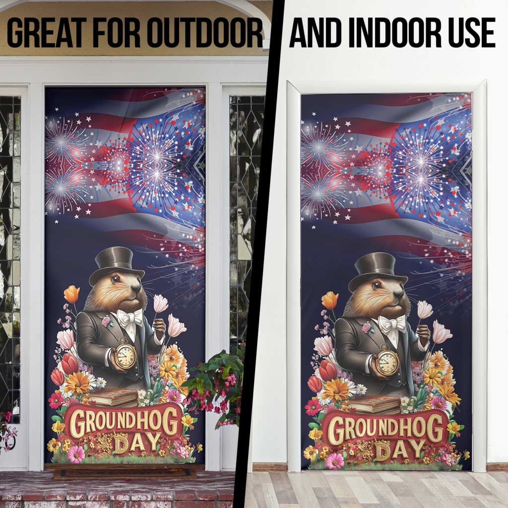 Groundhog Day Gentleman Door Cover Same Day Again - Wonder Print Shop