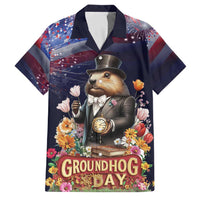 Groundhog Day Gentleman Family Matching Puletasi and Hawaiian Shirt Same Day Again - Wonder Print Shop