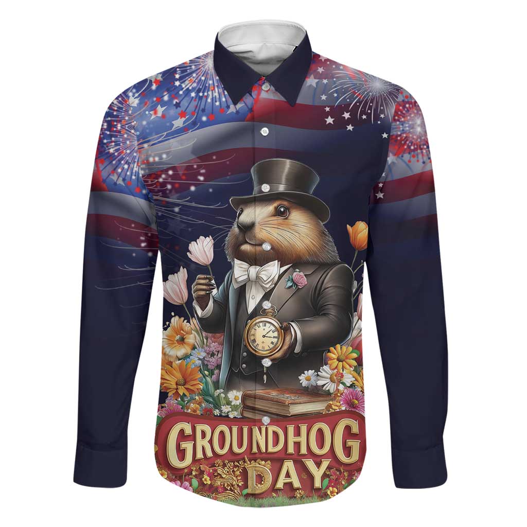 Groundhog Day Gentleman Family Matching Puletasi and Hawaiian Shirt Same Day Again - Wonder Print Shop