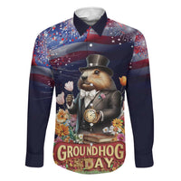 Groundhog Day Gentleman Family Matching Puletasi and Hawaiian Shirt Same Day Again - Wonder Print Shop