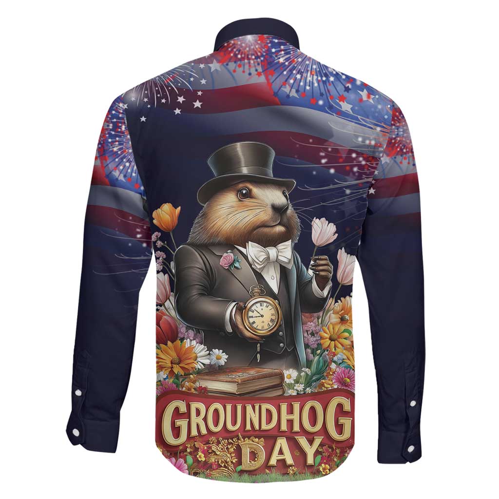 Groundhog Day Gentleman Family Matching Puletasi and Hawaiian Shirt Same Day Again - Wonder Print Shop