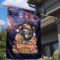 Groundhog Day Gentleman Garden Flag Same Day Again - Wonder Print Shop