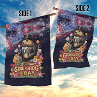 Groundhog Day Gentleman Garden Flag Same Day Again - Wonder Print Shop