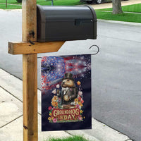 Groundhog Day Gentleman Garden Flag Same Day Again - Wonder Print Shop