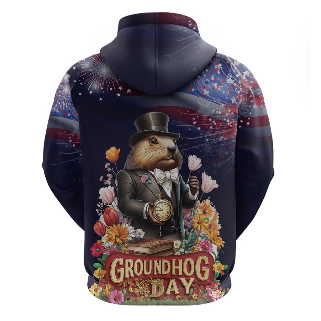 Groundhog Day Gentleman Hoodie Same Day Again - Wonder Print Shop
