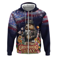 Groundhog Day Gentleman Hoodie Same Day Again - Wonder Print Shop