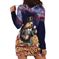 Groundhog Day Gentleman Hoodie Dress Same Day Again - Wonder Print Shop