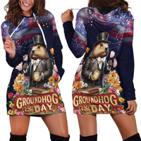Groundhog Day Gentleman Hoodie Dress Same Day Again - Wonder Print Shop
