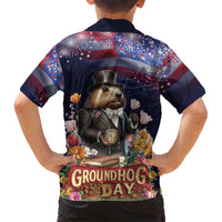 Groundhog Day Gentleman Kid Hawaiian Shirt Same Day Again - Wonder Print Shop