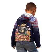 Groundhog Day Gentleman Kid Hoodie Same Day Again - Wonder Print Shop