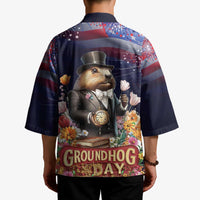 Groundhog Day Gentleman Kimono Same Day Again - Wonder Print Shop