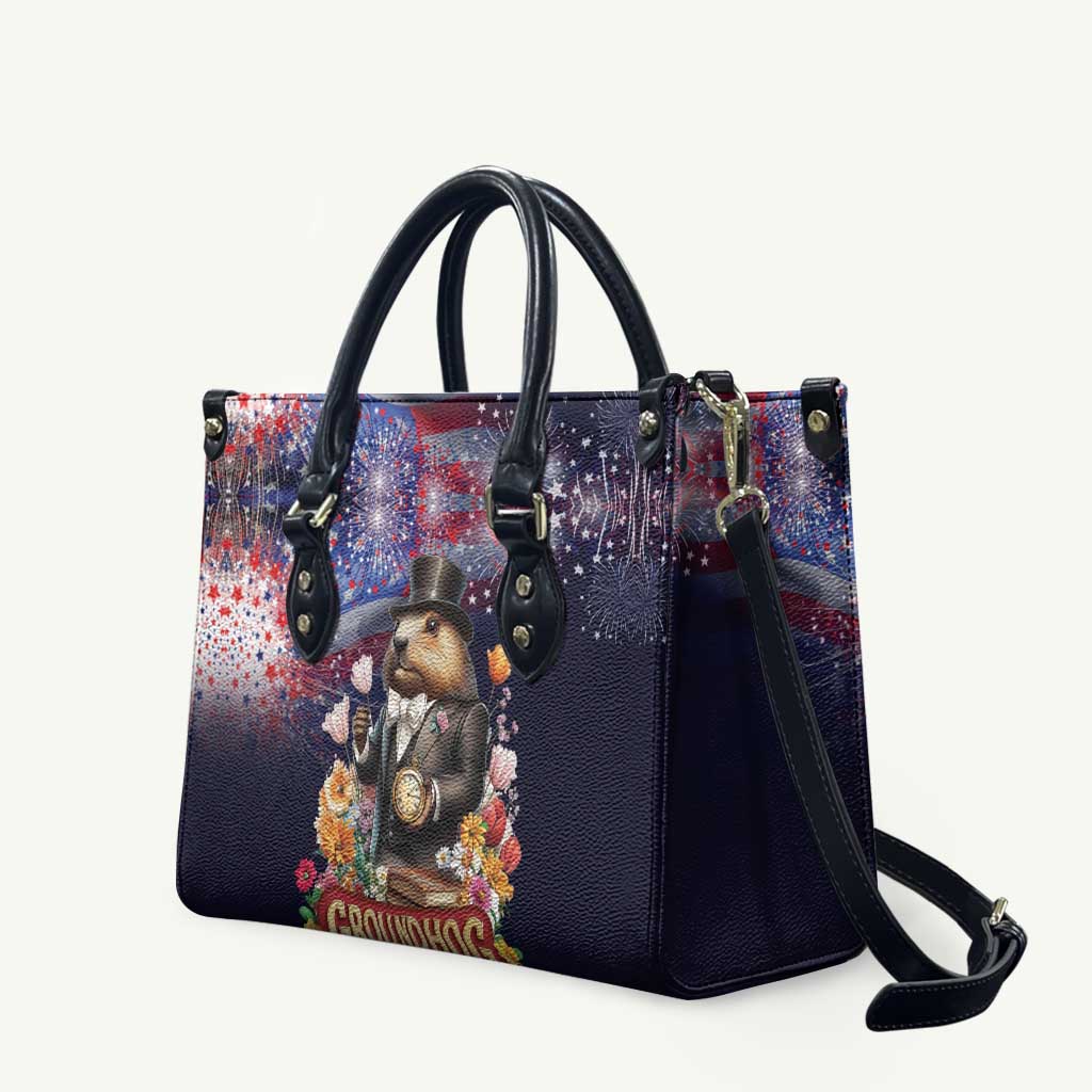 Groundhog Day Gentleman Leather Bag Same Day Again - Wonder Print Shop