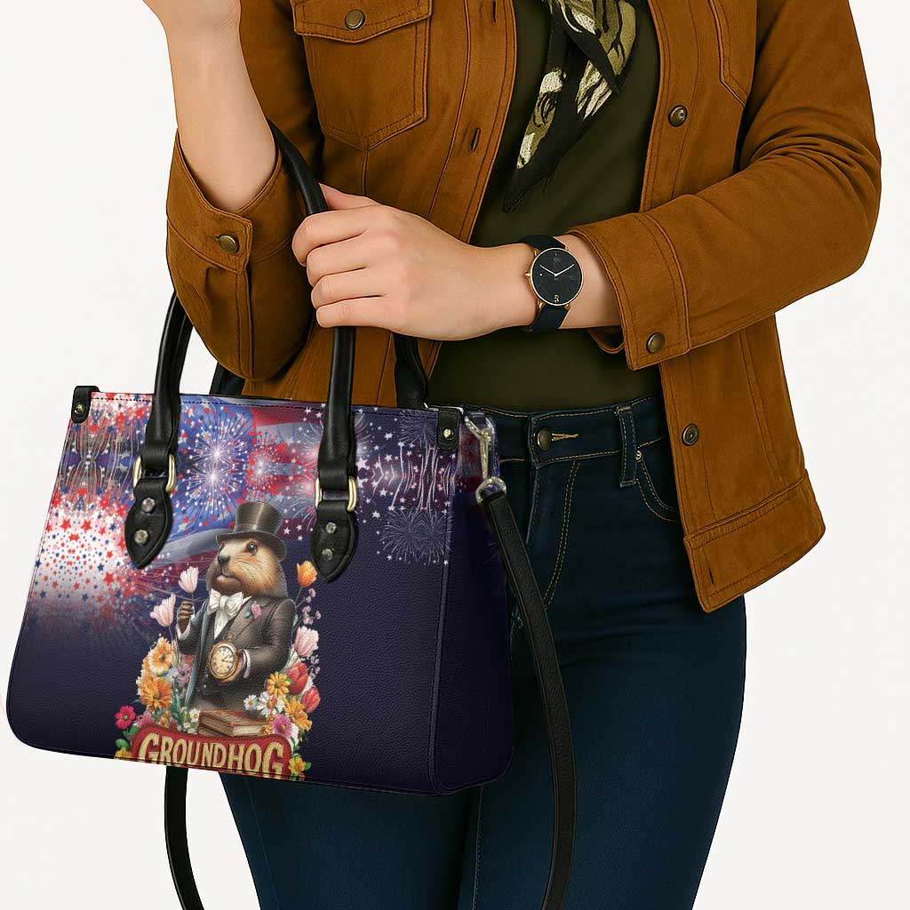 Groundhog Day Gentleman Leather Bag Same Day Again - Wonder Print Shop