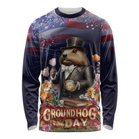 Groundhog Day Gentleman Long Sleeve Shirt Same Day Again - Wonder Print Shop