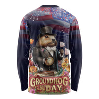 Groundhog Day Gentleman Long Sleeve Shirt Same Day Again - Wonder Print Shop