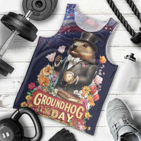 Groundhog Day Gentleman Men Tank Top Same Day Again - Wonder Print Shop