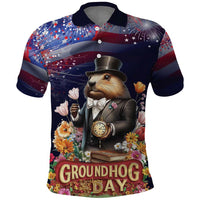Groundhog Day Gentleman Polo Shirt Same Day Again - Wonder Print Shop