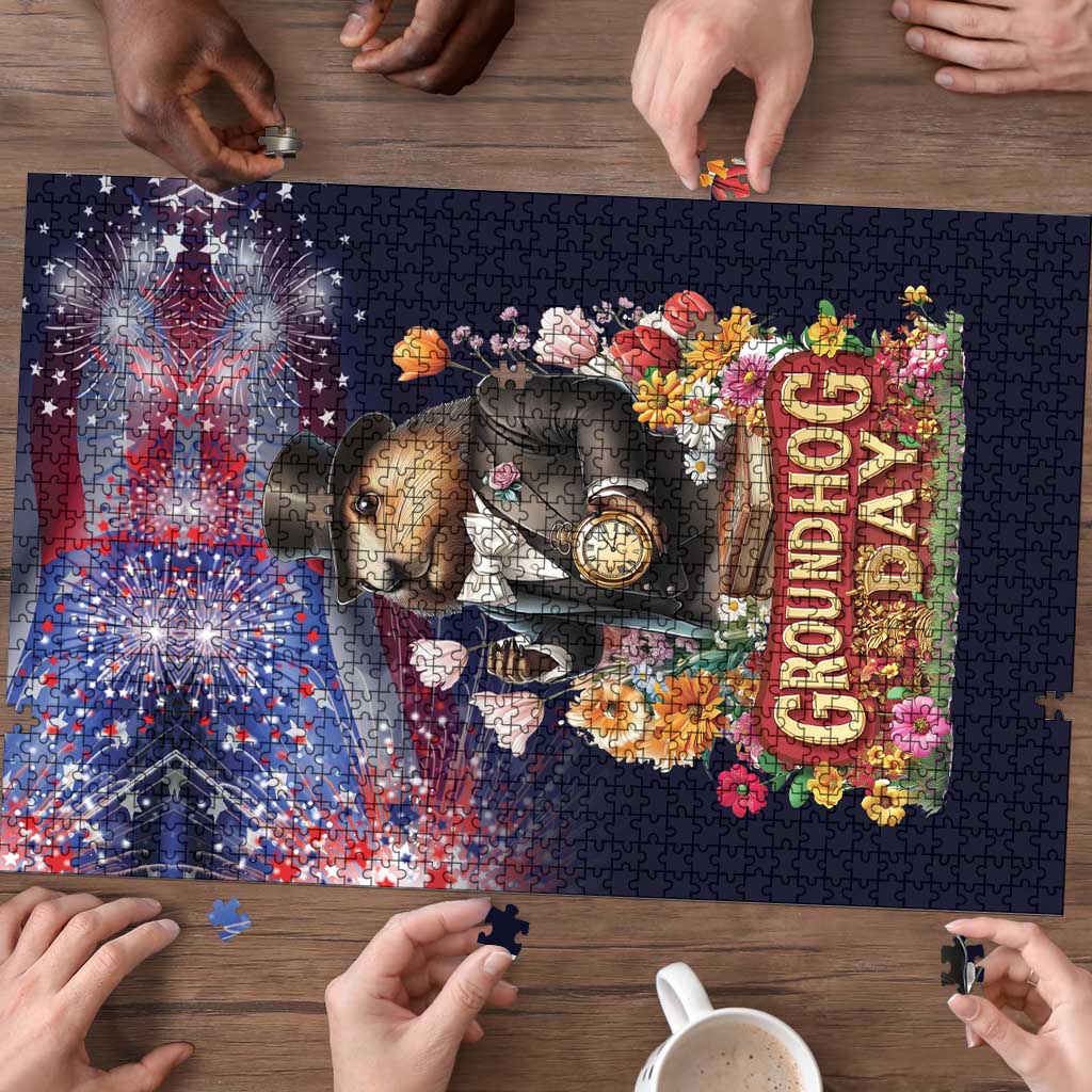 Groundhog Day Gentleman Puzzle Same Day Again - Wonder Print Shop