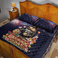 Groundhog Day Gentleman Quilt Bed Set Same Day Again - Wonder Print Shop