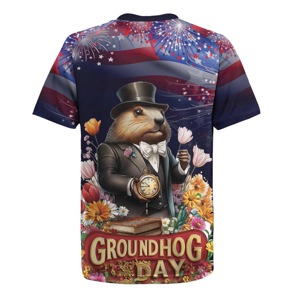 Groundhog Day Gentleman Rugby Jersey Same Day Again - Wonder Print Shop