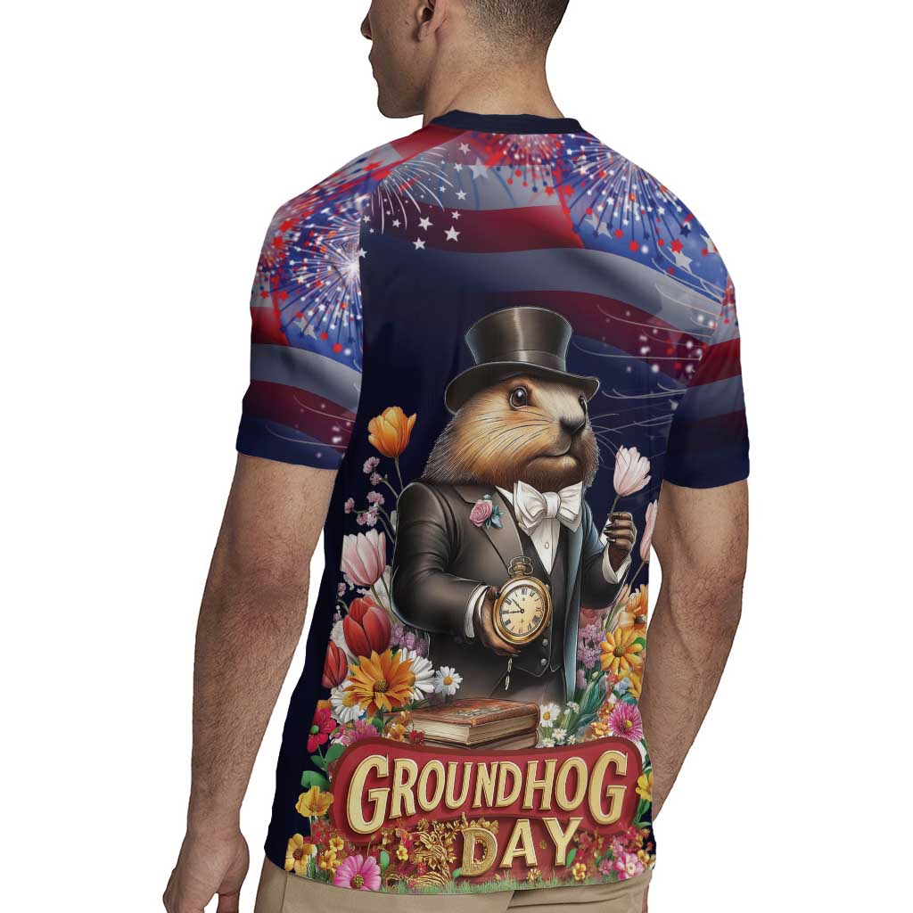 Groundhog Day Gentleman Rugby Jersey Same Day Again - Wonder Print Shop