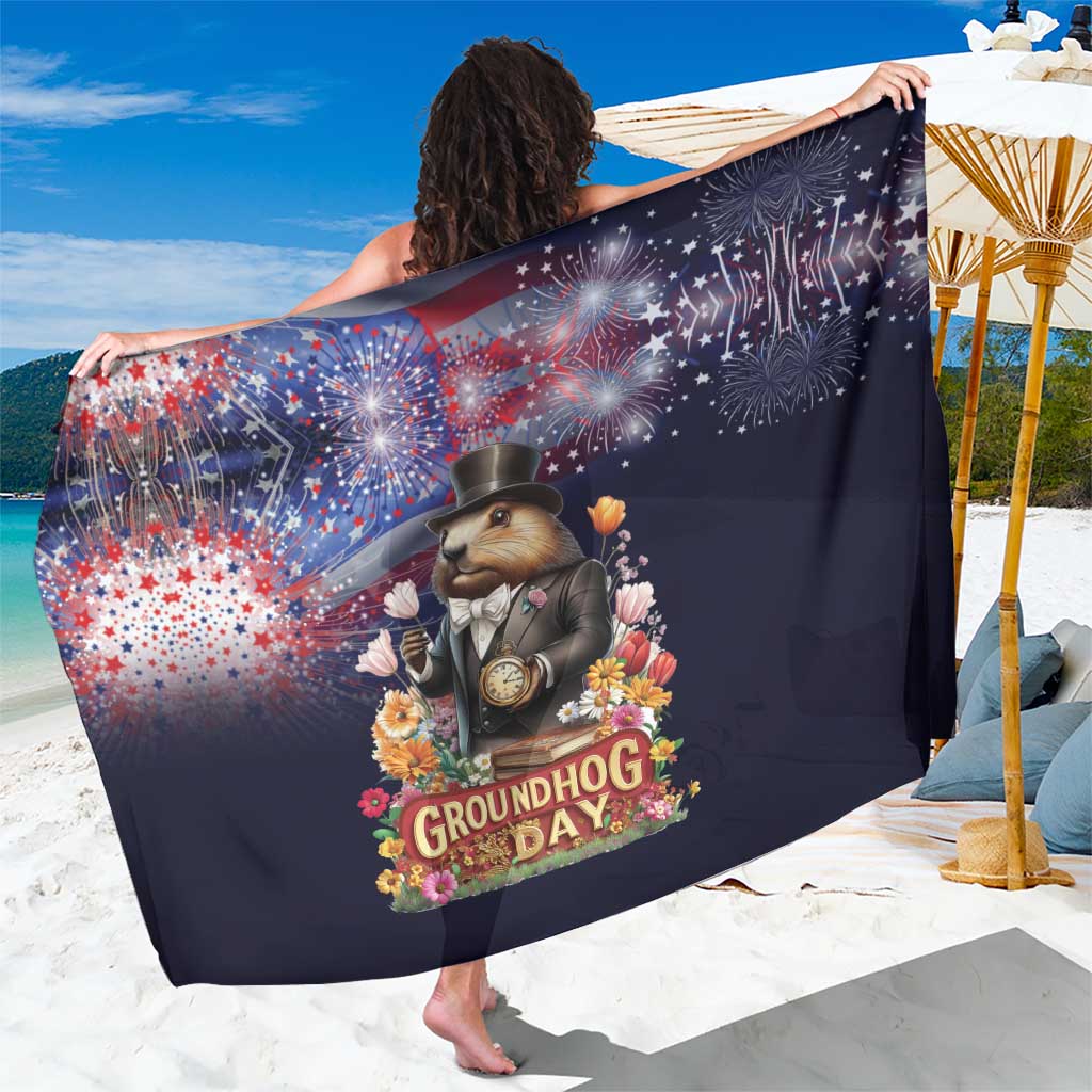 Groundhog Day Gentleman Sarong Same Day Again - Wonder Print Shop