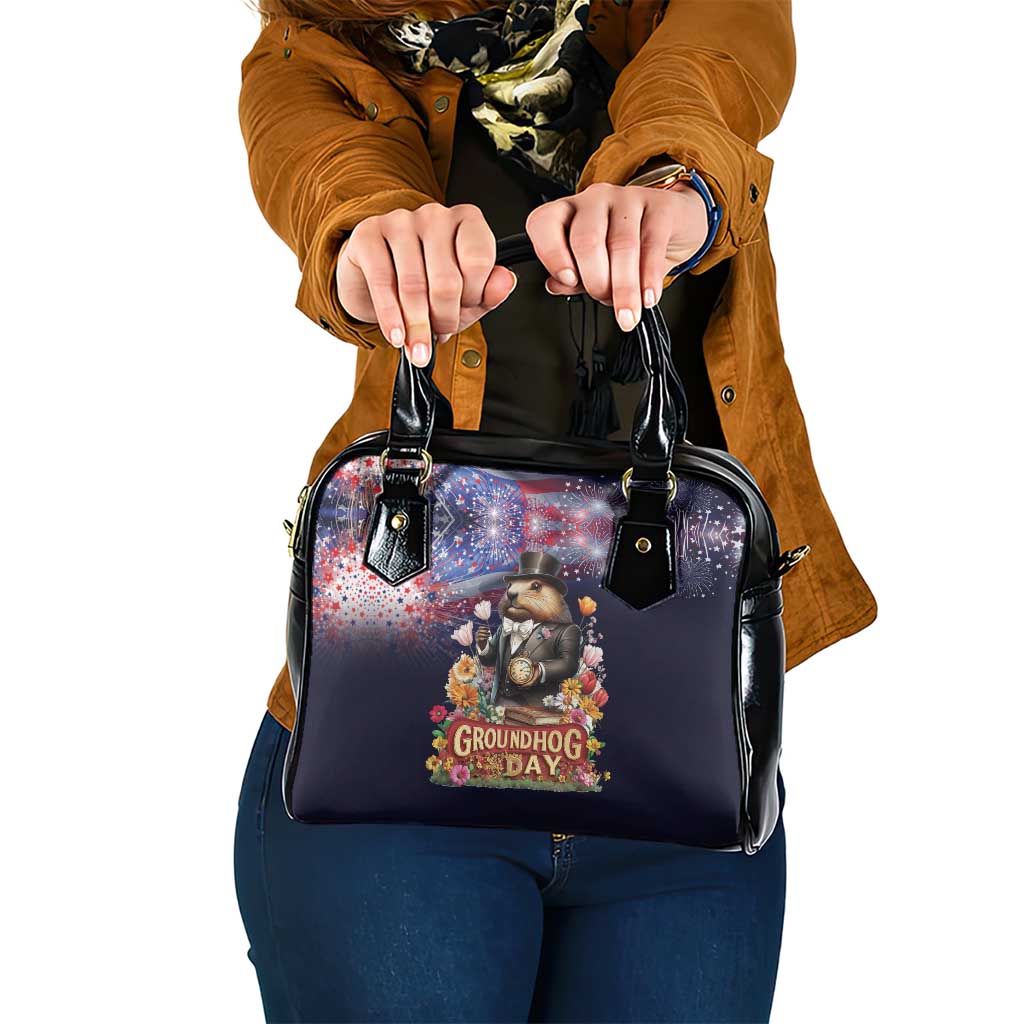 Groundhog Day Gentleman Shoulder Handbag Same Day Again - Wonder Print Shop