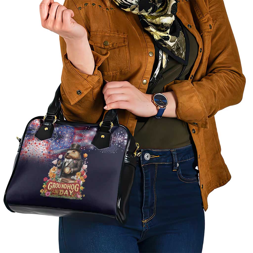 Groundhog Day Gentleman Shoulder Handbag Same Day Again - Wonder Print Shop